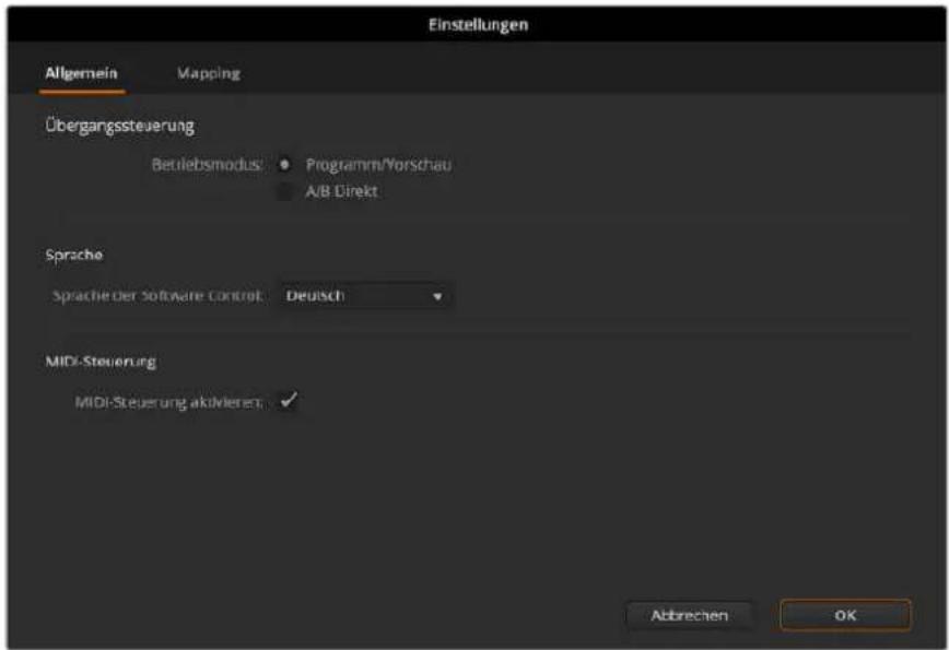 Blackmagic Design ATEM Mini Extreme - So ändern Sie die Sprache: - 1
