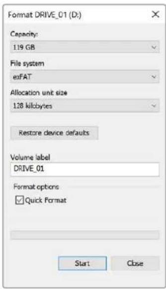 Blackmagic Design ATEM Mini Extreme - Formater un support sur un ordinateur windows - 1