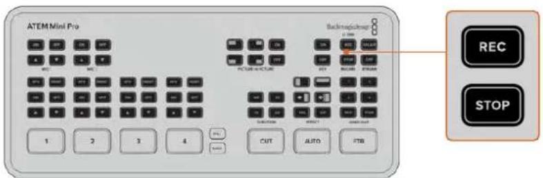 Blackmagic Design ATEM Mini Extreme - Aufzeichnen mit den Aufnahmetasten - 1