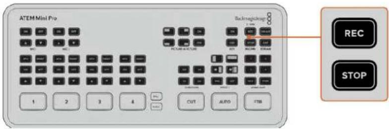 Blackmagic Design ATEM Mini Extreme - Enregistrer avec les boutons record - 1