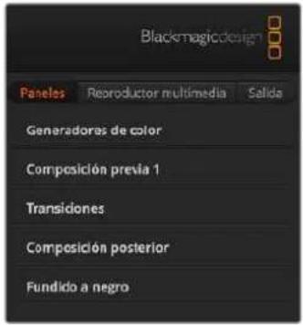 Blackmagic Design ATEM Mini Extreme - Paneles de opciones - 1
