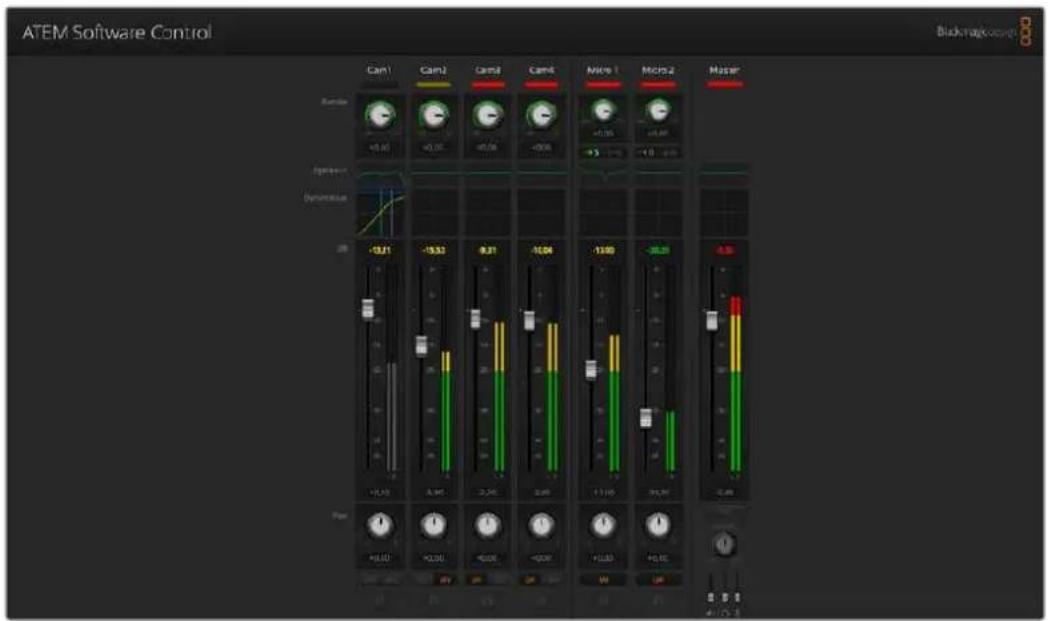 Blackmagic Design ATEM Mini Extreme - Réaliser le mixage audio à l'aide des commandes Fairlight avancées - 1