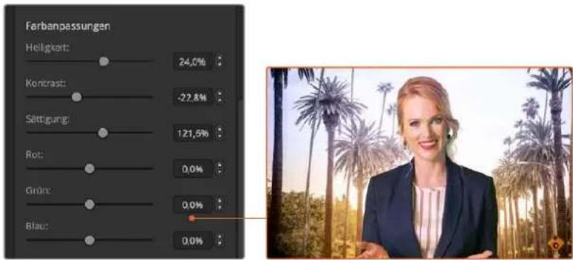 Blackmagic Design ATEM Mini Extreme - Anpassen von Vordergrund und Hintergrund - 2