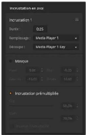 Blackmagic Design ATEM Mini Extreme - Régler une incrustation en luminance ou linéaire sur l'incrustateur en aval sur l'ATEM Software Control : - 1