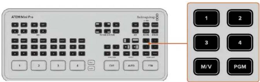 Blackmagic Design ATEM Mini Extreme - Configuración de la salida HDMI mediante los botones en el panel frontal - 1