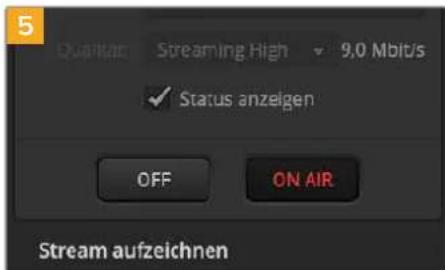 Blackmagic Design ATEM Mini Extreme - So konfigurieren Sie die Einstellungen für YouTube Studio: - 10