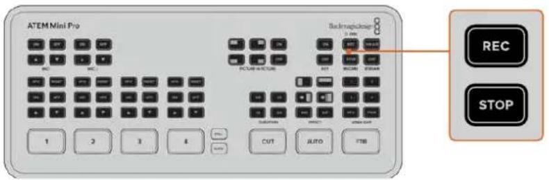 Blackmagic Design ATEM Mini Extreme - 収録ボタンで収録を開始 - 1