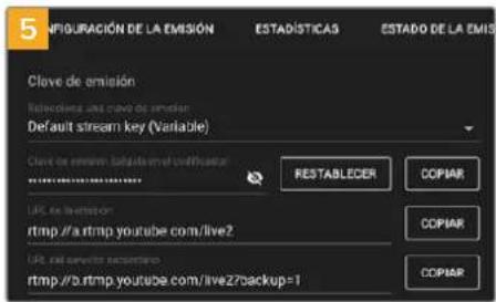 Blackmagic Design ATEM Mini Extreme - Para configurar los ajustes en la plataforma YouTube Studio: - 5