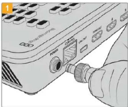 Blackmagic Design ATEM Mini Extreme - Brancher l'alimentation - 1