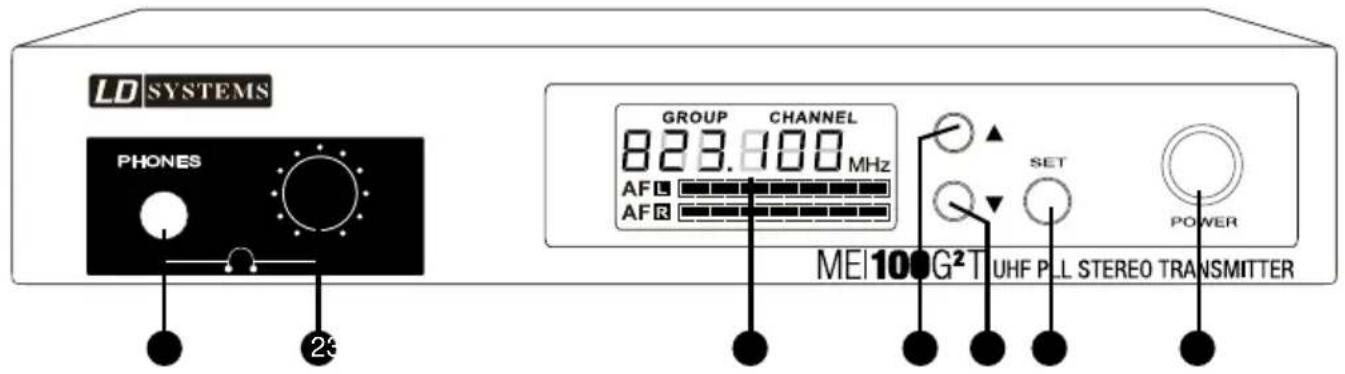 LD Systems MEI 100 G2 B5 - FACE AVANTÉMETTEUR - 1