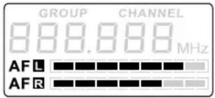 LD Systems MEI 100 G2 B5 - Selección del grupo de frecuencias (GROUP) y/o del canal (CHANNEL): - 1