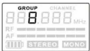 LD Systems MEI 100 G2 B5 - Options de visualisation de l'écran LCD: - 1