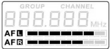 LD Systems MEI 100 G2 B5 - Sezione del gruppo di frequenza (GROUP) e/o del canale (CHANNEL): - 1