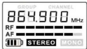 LD Systems MEI 100 G2 B5 - Anzeige Stereo-/Monobetrieb: - 1
