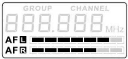 LD Systems MEI 100 G2 B5 - Wybór grupy częstotliwości (GROUP) i/lub kanału (CHANNEL): - 1