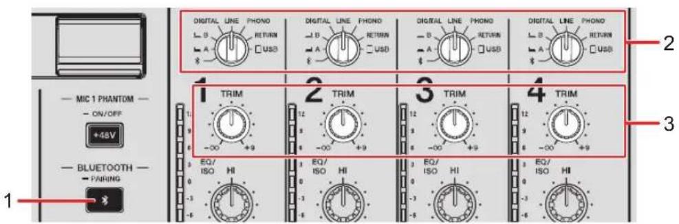PIONEER DJMA9 - Section bluetooth - 1