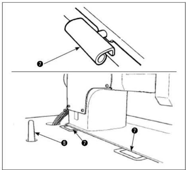 JUKI MH484 - (Precaución) No sostenga la máquina por el volante. - 2