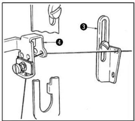 Technical diagram showing mechanical assembly with numbered parts labeled 3, 4, and 5