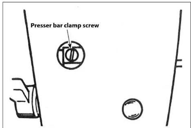 Presser bar clamp screw