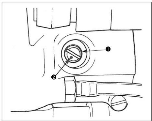 Technical diagram of a mechanical assembly with labeled components 1 and 2