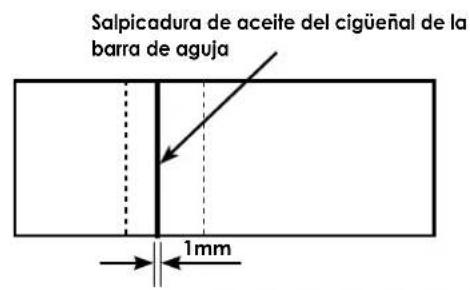 Salpicadura de aceite del cigüeñal de la barra de aguja 1mm