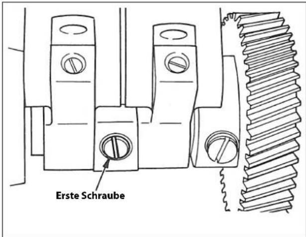 Erste Schraube