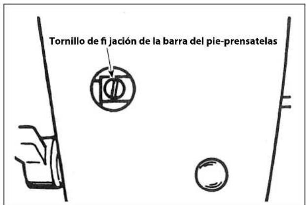 Tornillo de fi jación de la barra del pie-prensatelas