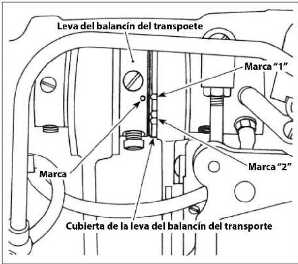 Leva del balancín del transpoete Marca "1" Marca Marca "2" Cubierta de la leva del balancín del transporte