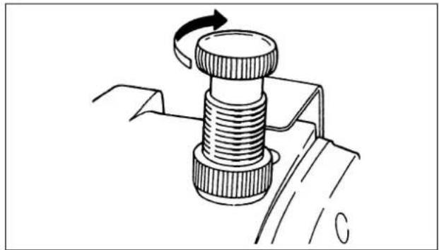 JUKI MH484 - ADJUSTING THE PRESSER FOOT - 1