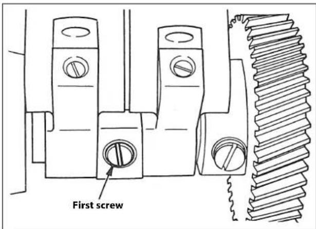 First screw