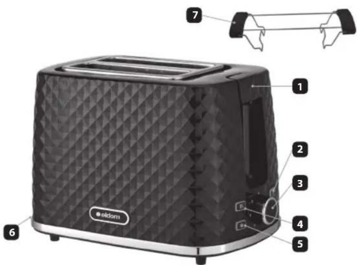 Eldom Tosti TO280C - TOSTAPANE TO280C - 1