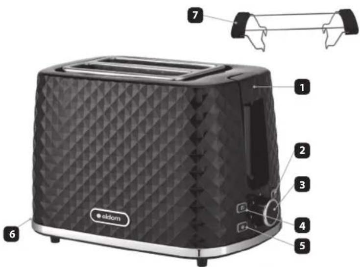 Eldom Tosti TO280C - TOASTER TO280C - 1