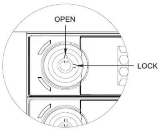 Icy Box IB553SSK - Фронтальная сторона и типовой замок - 2