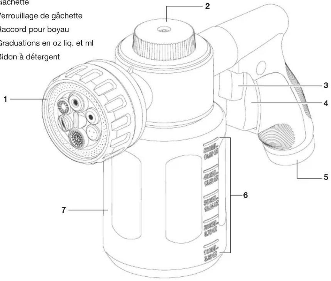 Aqua Joe AJMSGTND - Apprenez à mieux connaître votre pistolet pulvérisateur à brancher sur boyau d'arrosage - 1