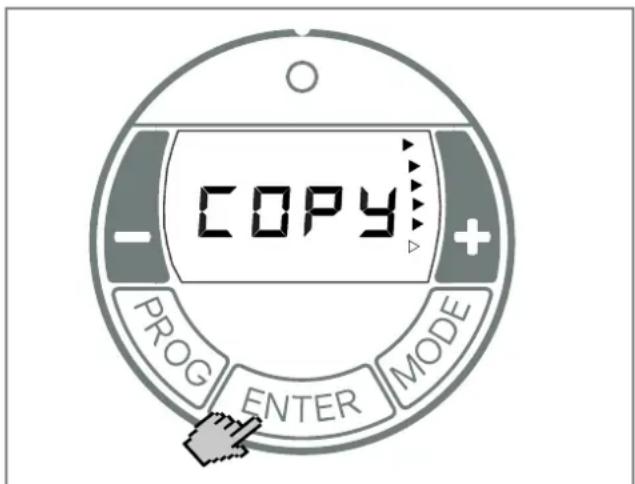 COPY PROG ENTER MODE