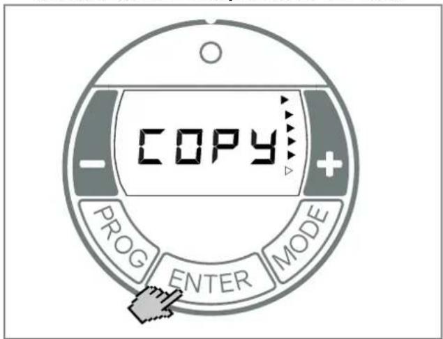 COPY PROG ENTER MODE