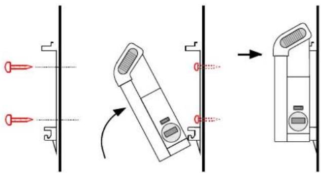 Diagram illustrating the process of pin alignment and adjustment, showing tool positioning and movement steps.