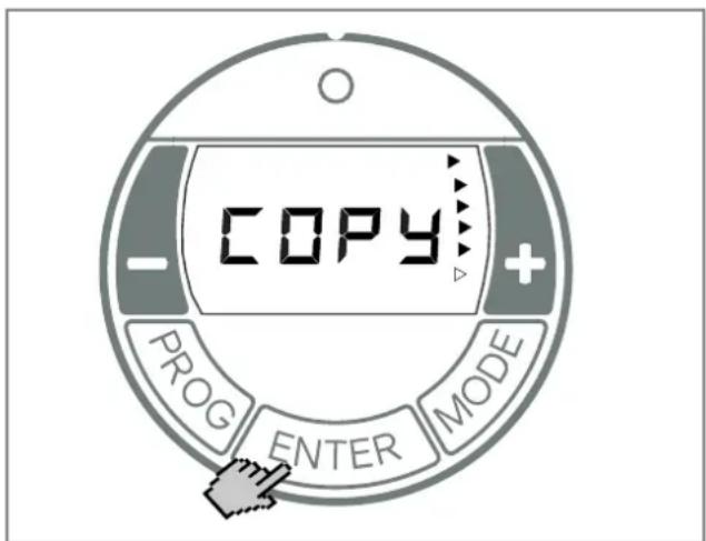 COPY PROG ENTER MODE