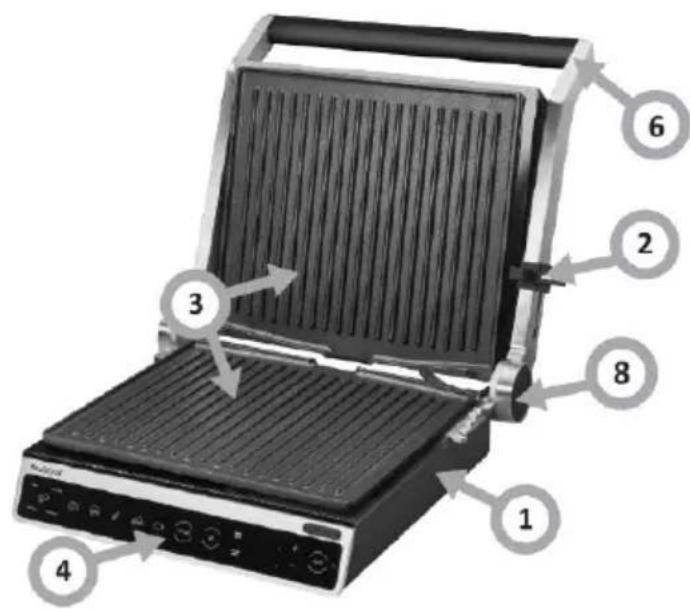 AMICA ProfiGrill GK 5011 - FEATURES AND COMPONENTS - 1
