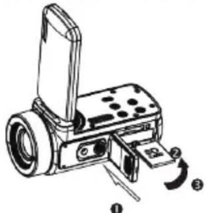 AGFAPHOTO CC2700 - Setzen Sie die Speicherkarte ein - 1
