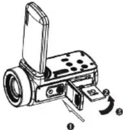 AGFAPHOTO CC2700 - Inserting the memory card - 1
