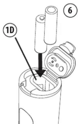 Flaem LightNeb - - INSERTING THE BATTERIES - 1