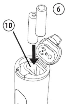 Flaem LightNeb - - EINLEGEN DER BATTERIEN - 1