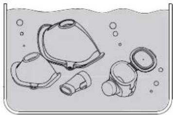 Flaem LightNeb - CLEANING Accessories, medication cup and mesh: - 1