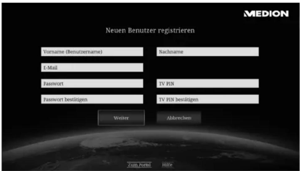 MEDION LIFE P85252 (MD 86883) - Lifesmart TV online registrieren - 4