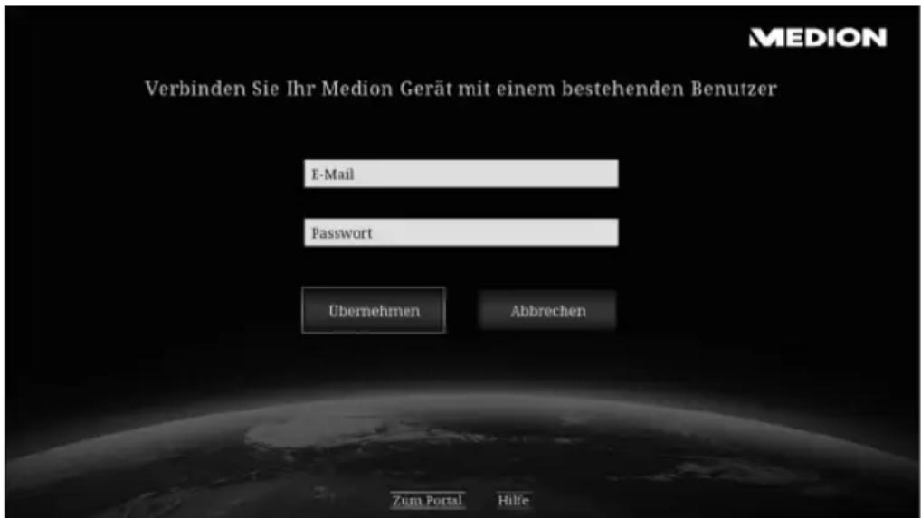 MEDION LIFE P85252 (MD 86883) - Lifesmart TV online registrieren - 3