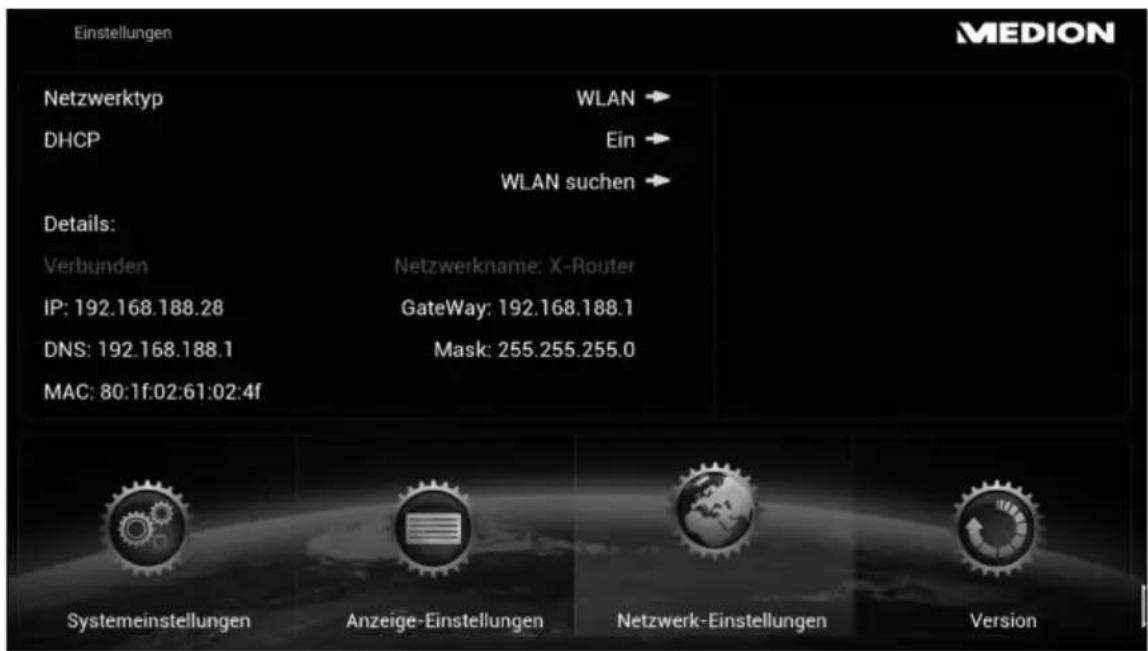 MEDION LIFE P85252 (MD 86883) - Netzwerk-Einstellungen - 1
