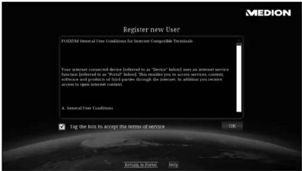 MEDION LIFE P85252 (MD 86883) - Online registration of Lifesmart TV - 5