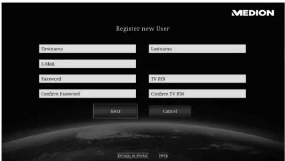 MEDION LIFE P85252 (MD 86883) - Online registration of Lifesmart TV - 4