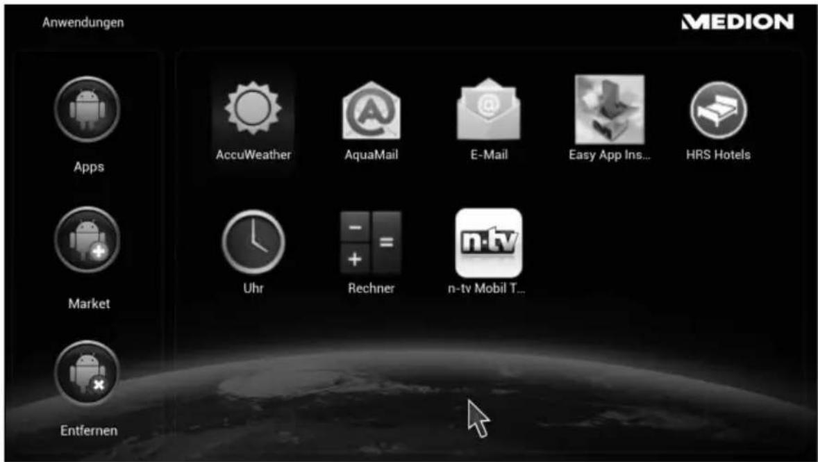 MEDION LIFE P85252 (MD 86883) - Auf dem Lifesmart TV installierte Apps - 1